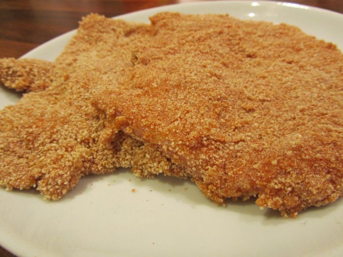 schnitzel voor het bakken